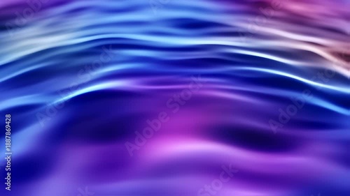 Infinite light wave animation featuring flowing waves, abstract motion, blue purple hues, digital landscape, futuristic visuals