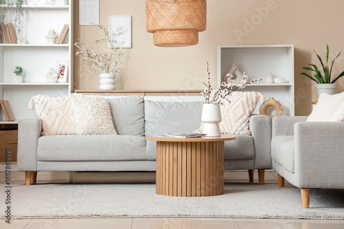 Interior of living room wit...