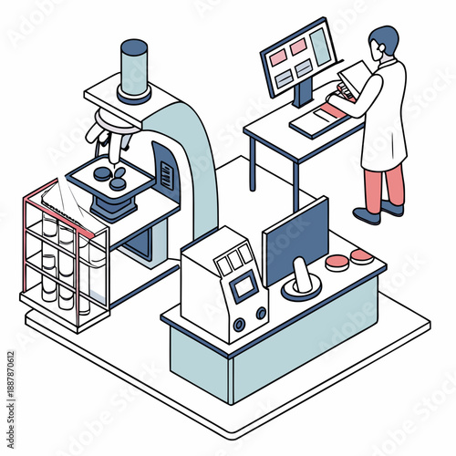 Scientist conducting laboratory analysis