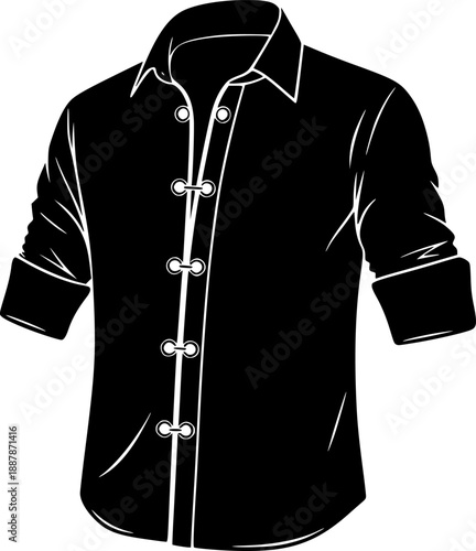 Adaptive Clothing Shirt Magnetic Closure Silhouette
