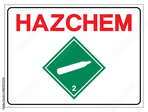 Hazard Chemical Non-Flammable Gas Symbol Sign ,Vector Illustration, Isolate On White Background Label.EPS10