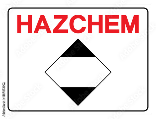 Foto Hazard Chemical Dangerous Goods Symbol Sign, Vector Illustration, Isolate On White Background Label