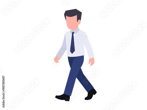 Businessman Walking with Purpose