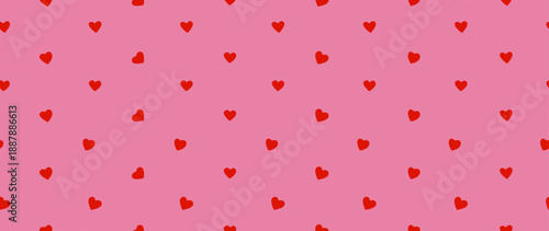 Vector seamless background. Stylish hearts. Minimalistic abstract pattern of hearts. Modern print. Perfect for textile design, screensavers, covers, cards, invitations and posters.