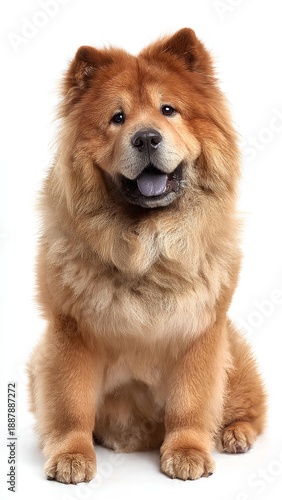 pomeranian dog isolated on white
