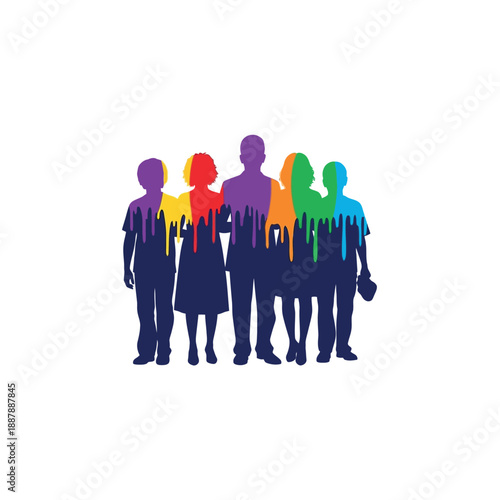 Colorful Family Unity
