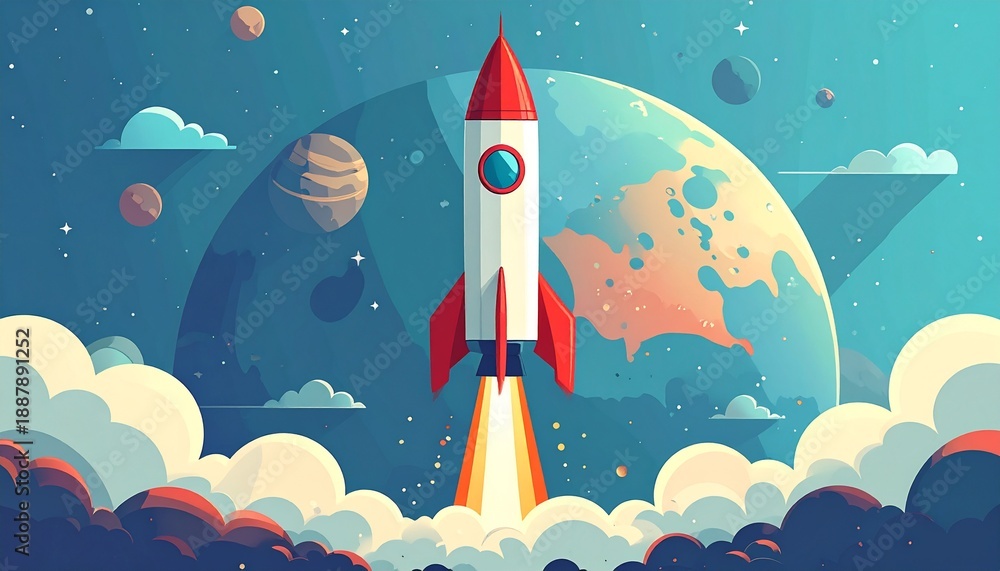 Fototapeta premium ロケット