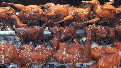 grilled quail wings