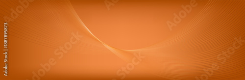 Modern abstract light orange background with a golden yellow wave of lines. Imitation of a sound wave. golden frame. vector illustration. Suitable as wallpaper background, cover, template