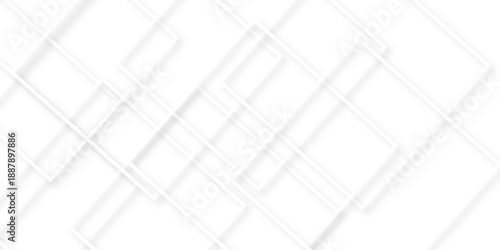 Abstract background white modern background. Gradient square shape design. Futuristic technology concept. Abstract geometric line square seamless pattern.