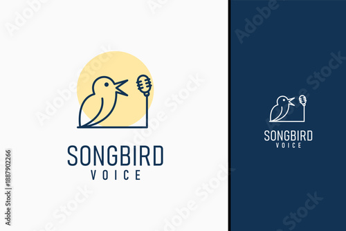 Songbird logo symbol icon design