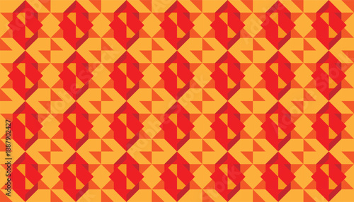 TIASINDHigh-quality seamless vector backdrop featuring a symmetrical hexagon and diamond grid. Bold pattern for premium product packaging, summer-themed events, and vibrant wallpaper