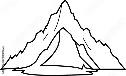 mountain illustration vector file 