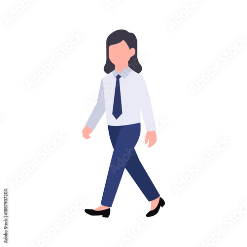 Businesswoman Walking with Purpose