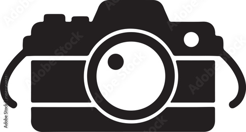 Minimalist Camera Icon Design for Photography and Technology Concepts