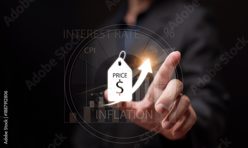 Fotografie Price and cost of living increase concept