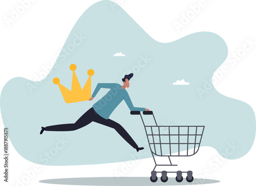 Customer is king, client want is most important, user experience or customer centric marketing strategy.about a man and his life.