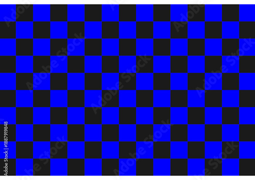 Yellow and Blue Checkerboard Seamless Geometric Pattern Background Design