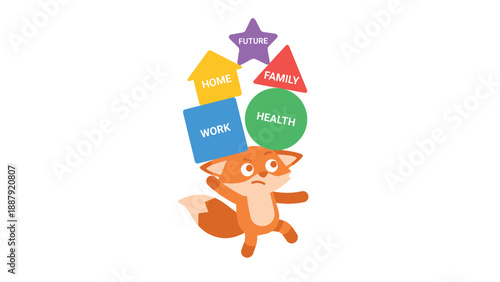 Balancing Act: Fox Juggling Life Priorities - Home, Work, Health, Family, Future