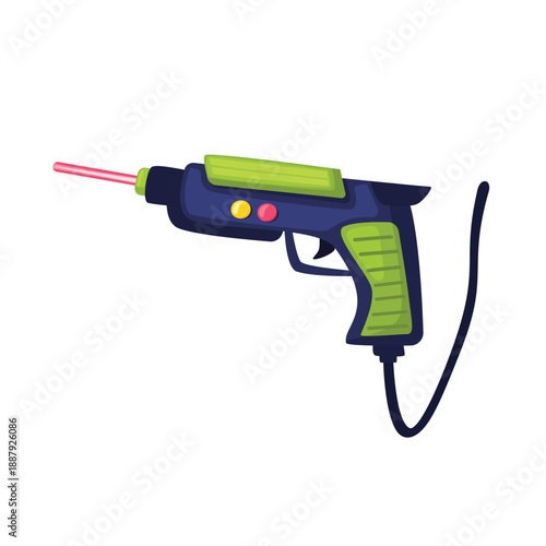Game gun icon, game gun vector illustration, game gun controller for shooting games vector image, arcade light gun controller icon