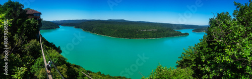 Via ferrata du lac de Vouglans, France