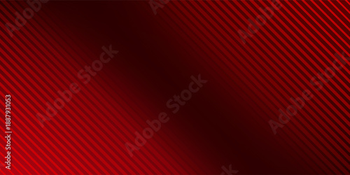 Red diagonal straight line background. Abstract dark striped gradient wallpaper. Red slanted stripes backdrop for flyer, banner, poster, presentation.