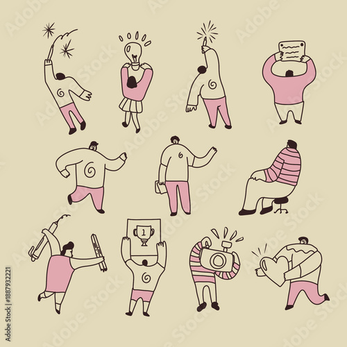 Creative Hand Drawn People Character