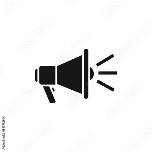 Megaphone Icon – Announcement Marketing Promotion Speaker Symbol