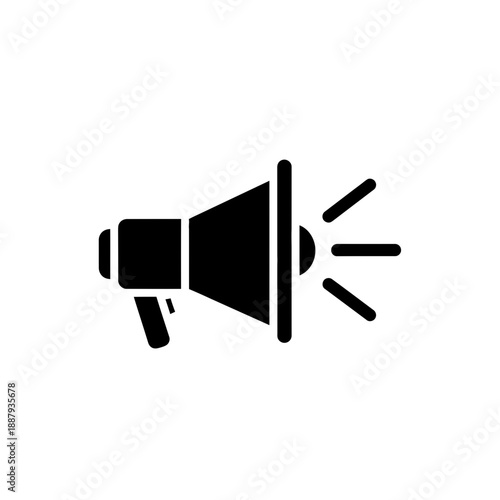 Megaphone Icon – Announcement Marketing Promotion Speaker Symbol