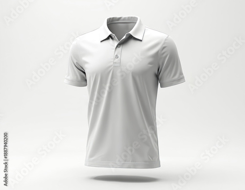 Wallpaper Mural Floating blank light grey polo shirt mockup for design customization. Apparel mockup ready for graphic art application. Clean studio shot for marketing, branding. Torontodigital.ca