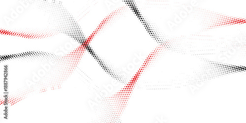 Halftone dots red and blue color pattern gradient grunge texture background. Dot pop art comic sport style vector illustration. modern background