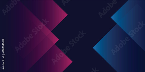 Colorful landing page. Blurred purple and pink trendy color gradient background with minimal geometric shapes composition. Vector illustration for your graphic design, banner, poster, website.