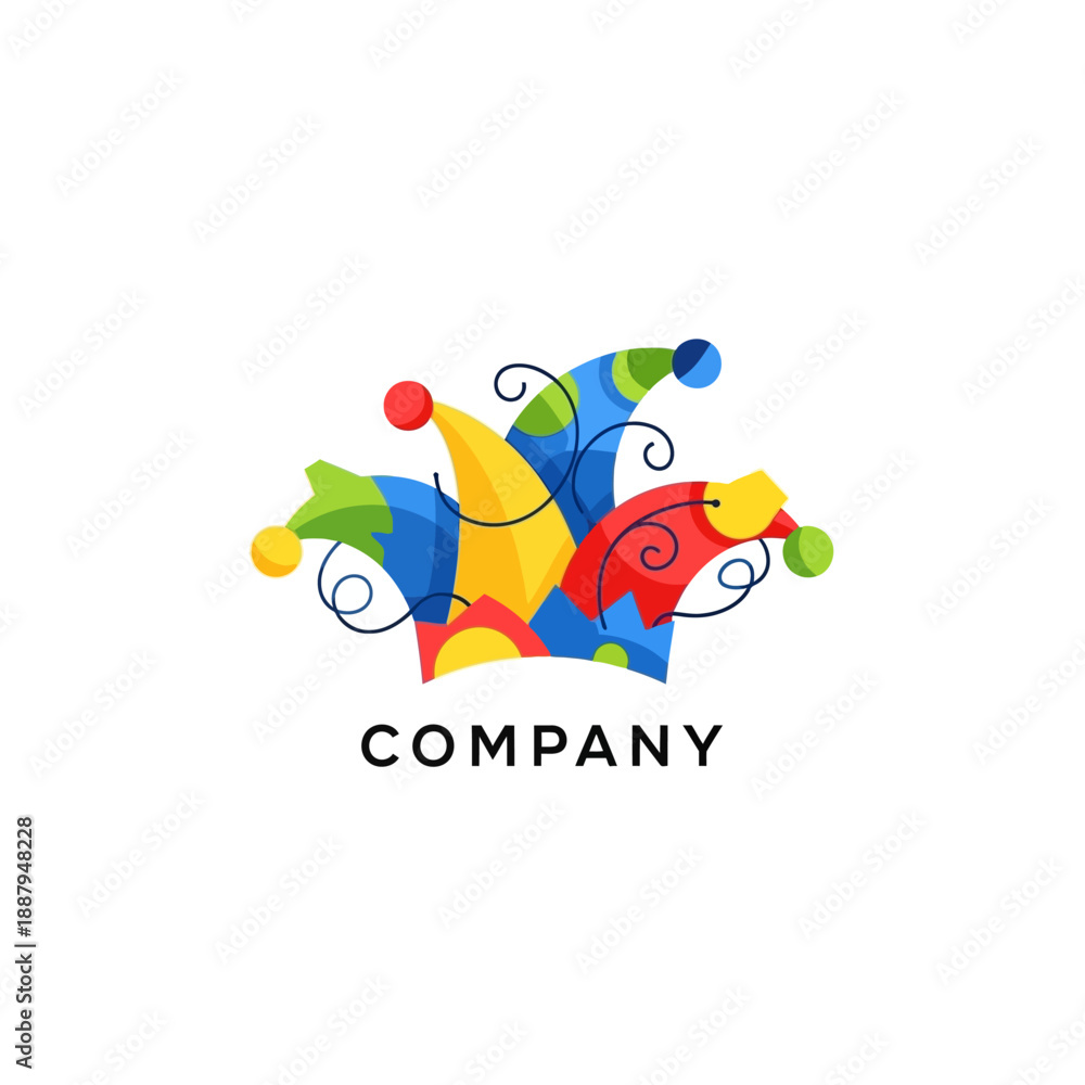 Obraz premium Colorful Abstract Company Logo Design Element.