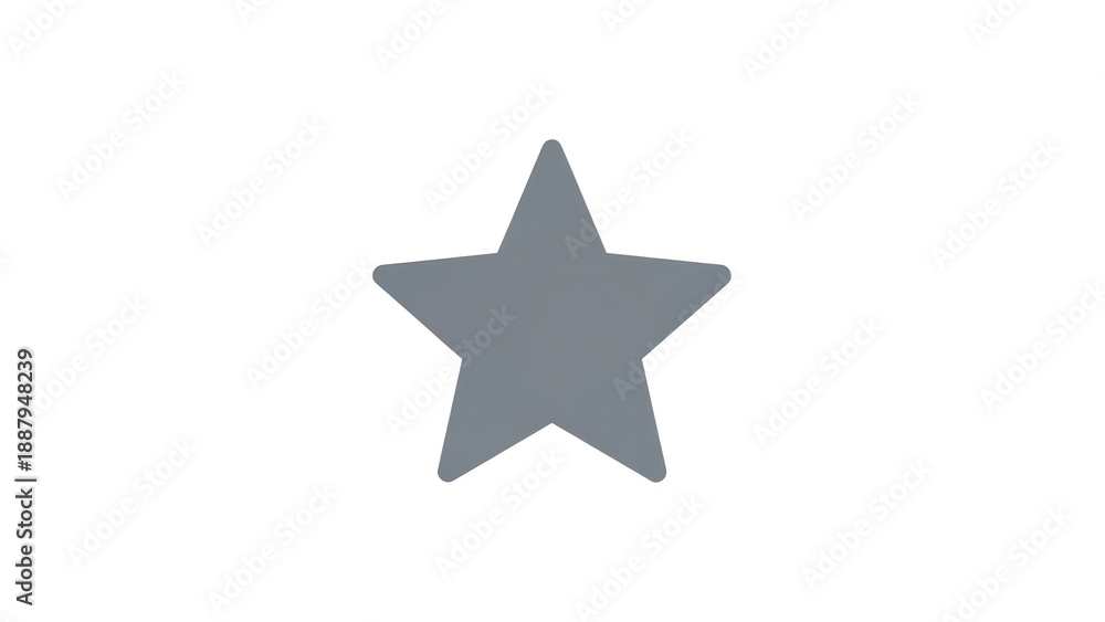 Obraz premium Grey star shape symbol icon.