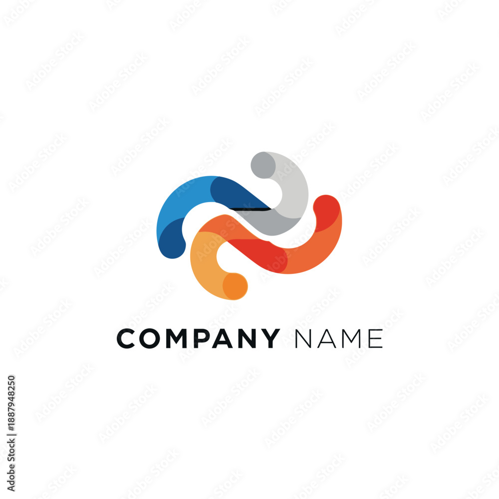 Fototapeta premium Colorful Abstract Logo Design Element.