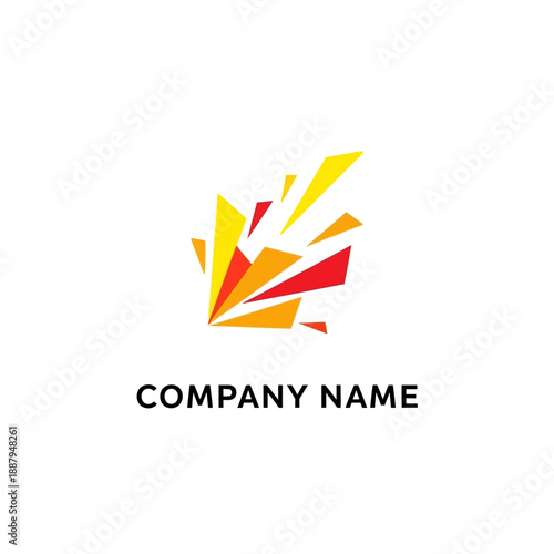 Free Download Colorful Abstract Logo Design Elements. - GFXLoad