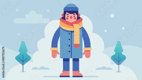 A modern and simple vector illustration of a person, ideal for various design projects