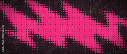 Grunge halftone gradient background. Faded grit noise texture. Colorful wallpaper. Retro pixelated backdrop. Anime or manga style comic overlay. Vector graphic design textured Grunge scratch template.