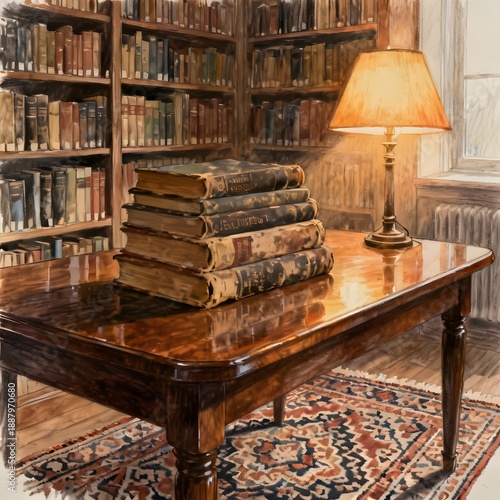 library background