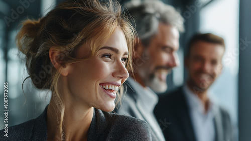 Wallpaper Mural Business colleagues meeting in a modern office. Torontodigital.ca
