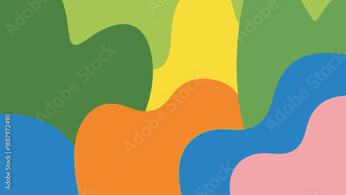 Colorful Abstract Shapes and Forms Design.