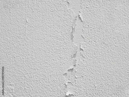 Obraz na plátně Background of fine peeling on the plaster of a roughcast wall