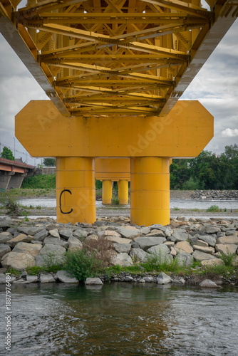 Tableau sur toile Puente ferroviario