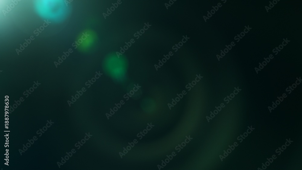 Fototapeta premium Real Lens Flare Reflections for Overlay or Transition Isolated on Black Background