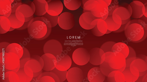red bokeh background