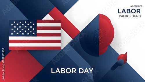Happy labor day celebration in america honoring  workers contributions