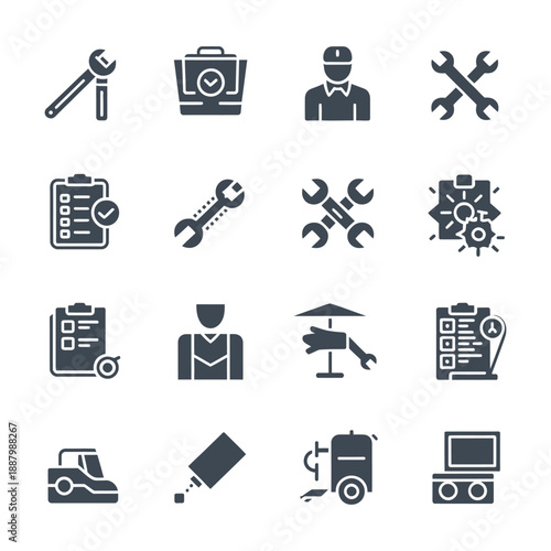 Manual Labor Workshop and Engineering Icons