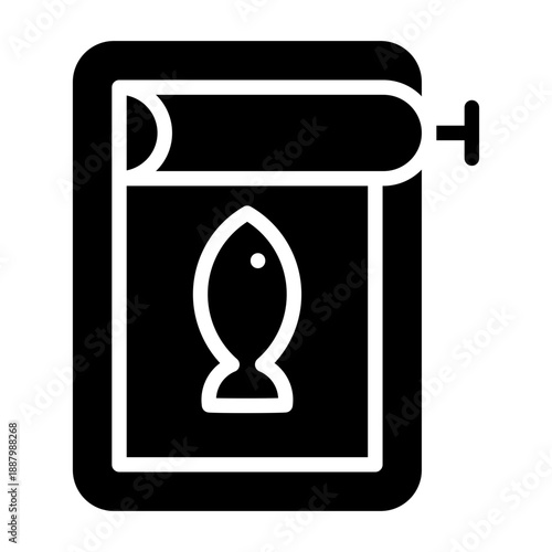Canned Food Glyph Icon