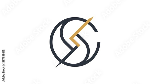 Modern Minimalist Logo Design Element.