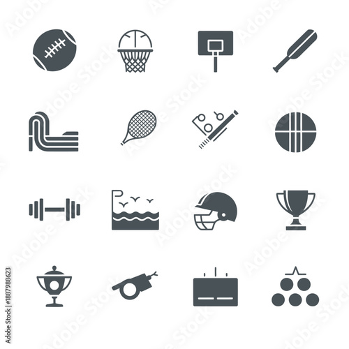 Fitness Training and Professional Sport Icons